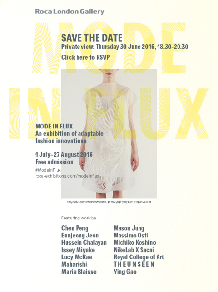 Mode In Flux: An exhibition of adaptable fashion innovations